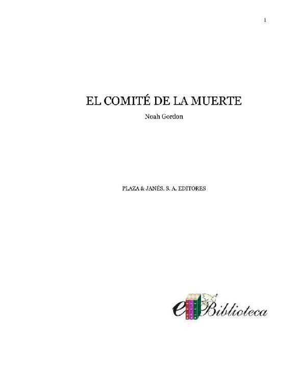 Portada de El Comite de la muerte